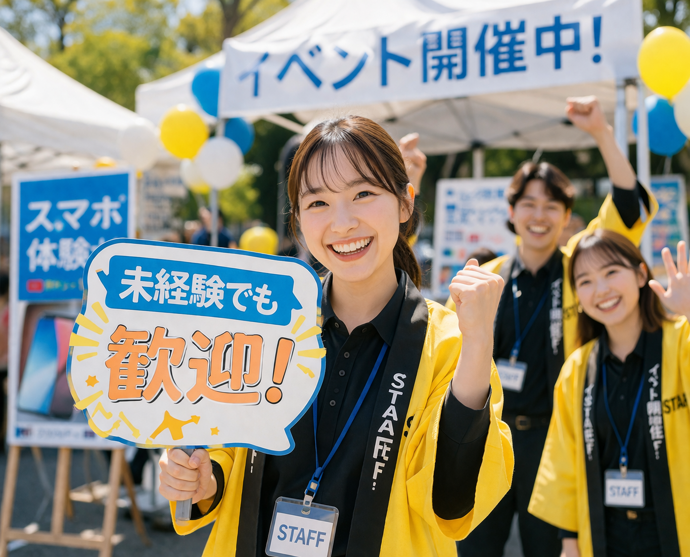 名古屋で楽しくスタート！未経験OKの携帯販売イベントスタッフ
