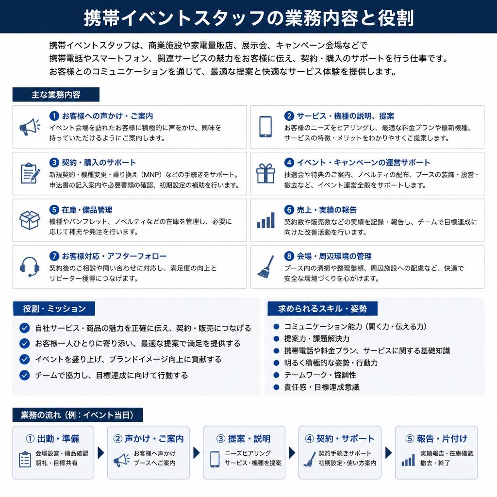 2. イベントスタッフの具体的な仕事